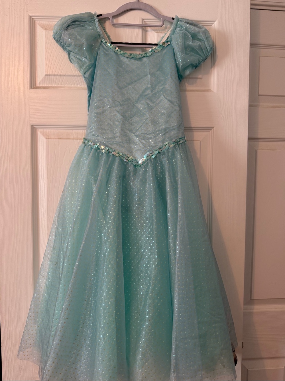 Sparkling Aqua Princess Dance Costume for Girls